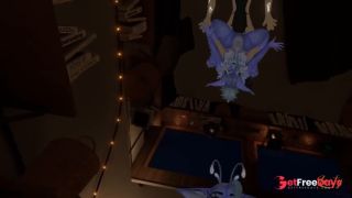Furry alien fox takes care of a good boy-5