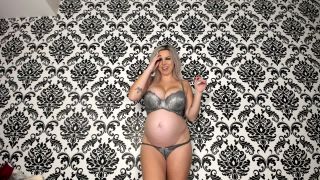 porn video 10 TripleDBabe – Pregnant Victoria Secret Lingerie try on on fetish porn fur coat fetish-6