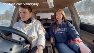 Vallery RayMeeting With Stepsister After School Ended With Blowjob In The Car - 2160p-2