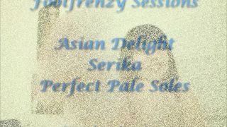 online xxx video 33 Footfrenzy Sessions – Asian Delight Serika Perfect Pale Soles, latex fetish clothing on fetish porn -9