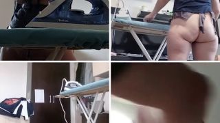 Girl Masturbating Sexy mom does housework naked. Hot hairy latin pussy, big tits, big ass.-7