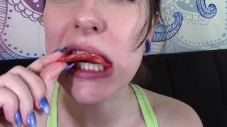 video 5 femdom empire ASMR Chewing Crunchy Chips and Crinkling 1080p – Leena Mae, chewing on fetish porn-5