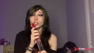 [GetFreeDays.com] dumb emo spits n explores new gummy worm double dildo Porn Leak February 2023-4