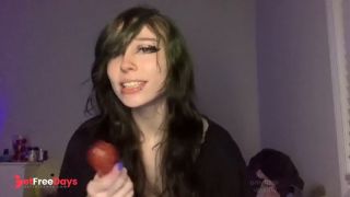 [GetFreeDays.com] dumb emo spits n explores new gummy worm double dildo Porn Leak February 2023-7