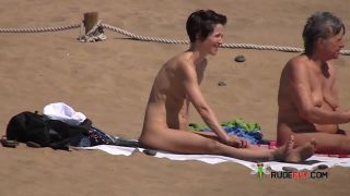 Everyone has clothes on except for this hot naturist-1