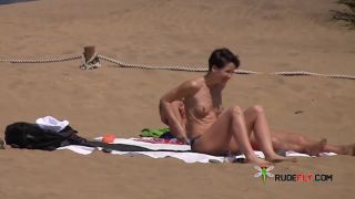 Everyone has clothes on except for this hot naturist-8