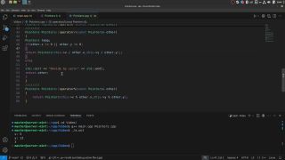 Ukraine #47 Separate our class into separate .cpp and .h files and overload the % and comparison operators-5
