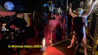 Femdom porn    Femdom Strafkamer - Double Domme Cock Caning And Ballbusting-4