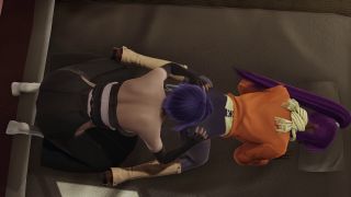 Bleach Futa Soifon X Yoruichi Slapping * Bondage + Extreme Blowjob.-3