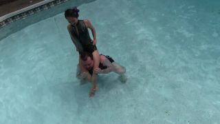 free online video 37 rubber boots fetish ClubStiletto – Riding Women – Miss XI – Scissored Pool Pony, kinky fetish on femdom porn-2