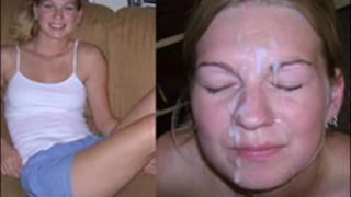 before and after cum facial compilation-1