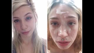 before and after cum facial compilation-2