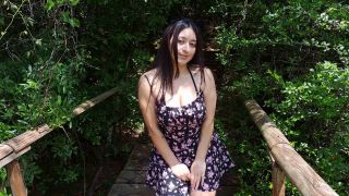 Miss Squirting Hiker interrupts outdoor photo session-1