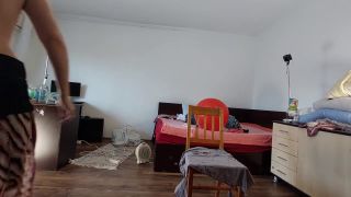 HairyMaid - Amateur wife dances hot naked around the house.-9