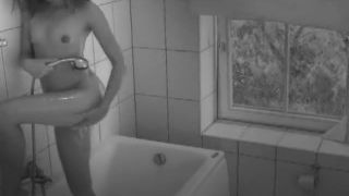 cute girl fingering pussy in the shower. hidden cam-6