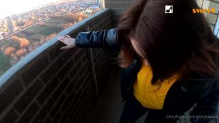 [GetFreeDays.com] PolySweet - Blowjob On The Balcony Of The 20th Floor Nice View And A Lot Of SpermPolysweet mistress-9