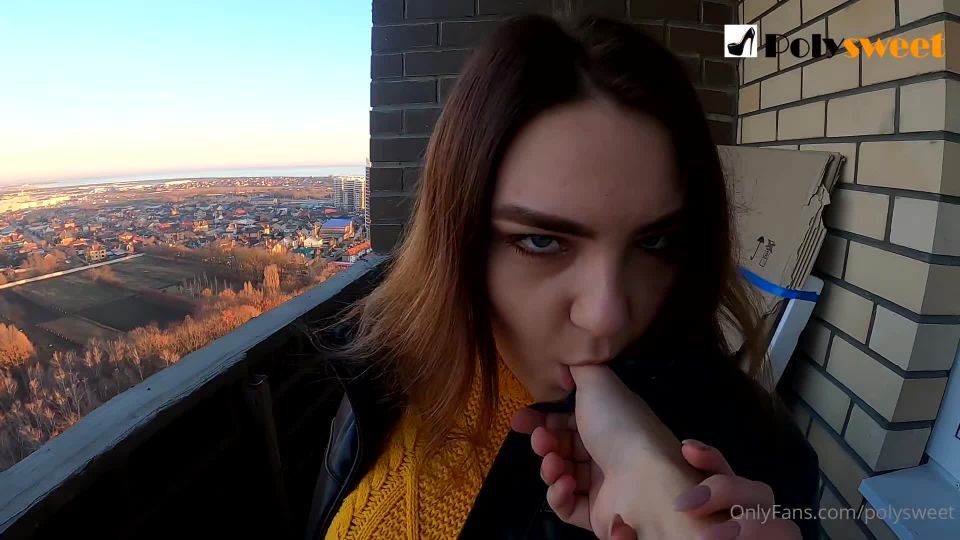 [GetFreeDays.com] PolySweet - Blowjob On The Balcony Of The 20th Floor Nice View And A Lot Of SpermPolysweet mistress