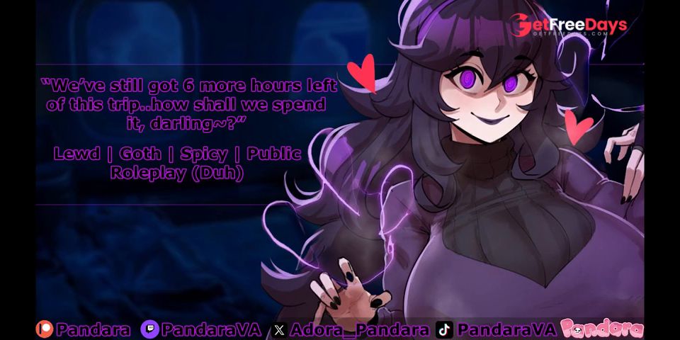 F4A Submissive Goth GF Rides You During Late Night Plane Ride  Lewd Audio