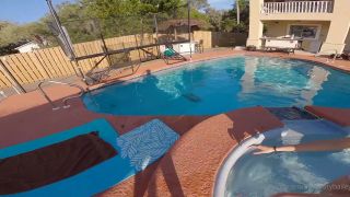 [K2S.CLUB] Big Booty Bailey - Poolside BBG 3some With Cameraman And Poppichulo34 - FullHD 1080P-1