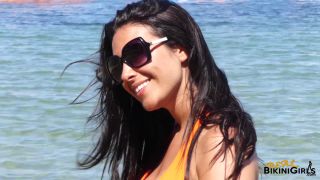 Shannon C 20yo Busty Orange Bikini - Solo-1