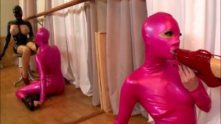 Ballet academy of special latex and high heels dancing.-2