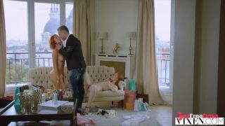 A Rich Couple Share a Perfect Redhead on Vacation-0