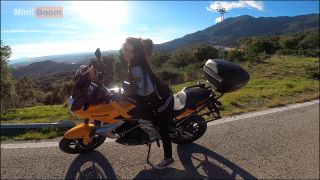 Outdoor Mountains Motorcycle Blo Scene - Sun & Passion Vibes-1