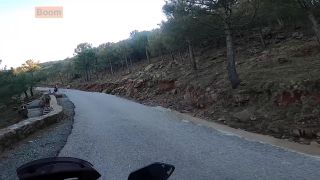 Outdoor Mountains Motorcycle Blo Scene - Sun & Passion Vibes-2
