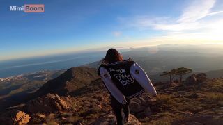 Outdoor Mountains Motorcycle Blo Scene - Sun & Passion Vibes-9