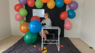 adult clip 23 cfnm femdom Septembers Balloons – Balloon Teacher – Pin Popping, fetish on fetish porn-4