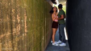 Max Fills,Hailey Rose And Max Fills - Busty college slut gets fucked in public alleyway-1