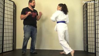 Cleo Earns Her Red Karate Belt – Footjob – Karate Domination(Feet porn)-1