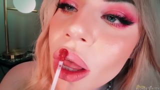 adult video clip 46 surgical fetish Goddess Blonde Kitty – Lipstick Try On Haul, dark lipstick on femdom porn-6