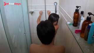 Romantic Sex in the Shower After Gym - AMWF - SexyAlbatross-6