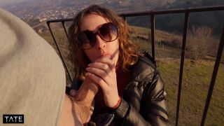 Risky Outdoor Sex In Puffy Jacket 1080p-1