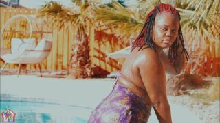 GIbbyTheClown - Slutty Ebony Gets Gutted Out By Pool Man - Ebony-0