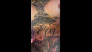Tattoed Shemale Cum-9