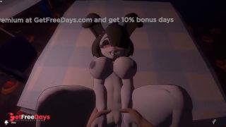 ANAL RAW FUCKING FURRY BUNNY ON TABLE - Baylee- Frankies Funclub-8