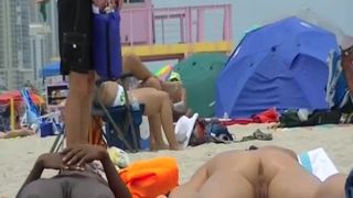 Nudist ebony and big tits nudist at beach Black!-8