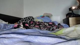 HairyMaid - Horny milf strips and masturbates moaning. Sexy and naughty milf tries on naked clothes.-9