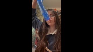 Only Fans: Liiias - Watch Me Oil Up My Juicy Ass I Then Suck A Huuuuge Dildo Some Spit Is Involved Hehe - Spit-0