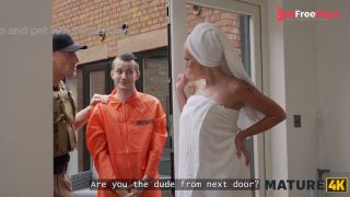 MATURE4K. MILF neighbour was so horny so she fucked a robber and sucked his cock-1