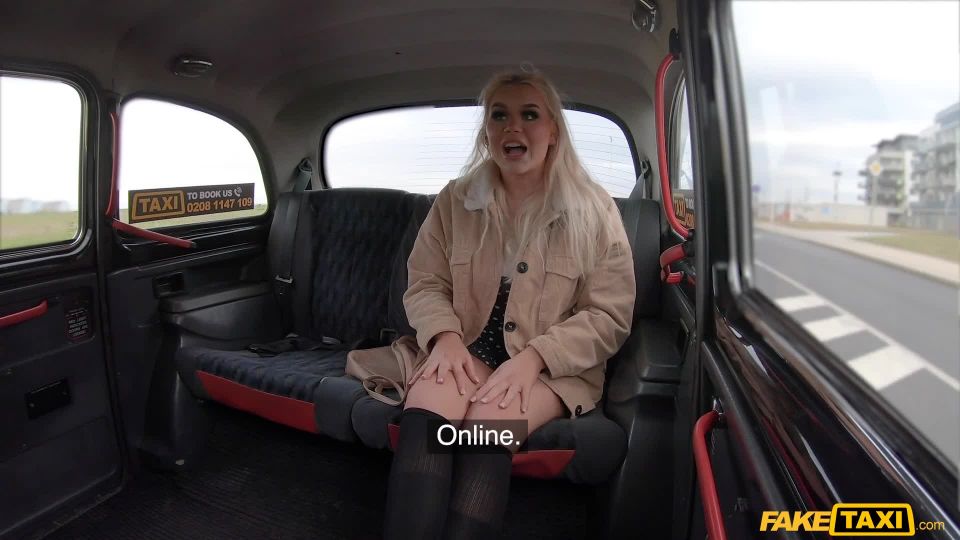 Blonde Brit Fucked by Euro Cabbie Blowjob!