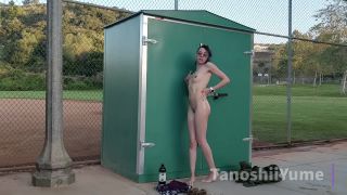 adult video clip 44 stallion fisting Boba Bitch – Caught Oiled and Naked in Public Park, fingering on public-3