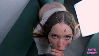 Kate Kuray - Cute Elf Girl Suck Your Cock - 1080P-5