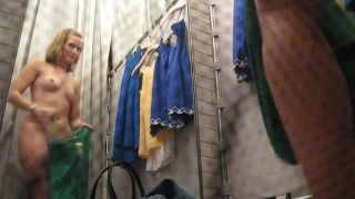 Cute blonde girl in the fitting room. hidden cam-5