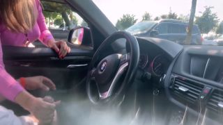 amateur real couple - Caught masturbating in car in supermarket parking lot-3