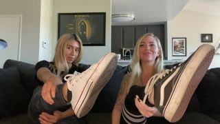 free adult video 22 foot fetish fun Empress Amora – Sweaty Sneaker Worship w_ Sorceress Bebe, feet on feet porn-1