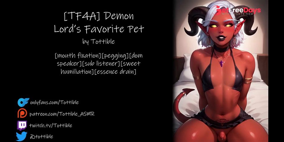 TF4AF4A Demon Lords Favorite Pet  NSFW ASMR