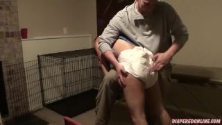 Diaperedonline2Nikki Nikki Hoisted Over Knee-5